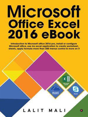 cover image of Microsoft Office Excel 2016 eBook